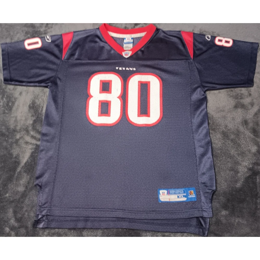 Vintage Houston Texans Andre Johnson Youth XL 18-20 NFL Football Jersey Reebok - Picture 7 of 7